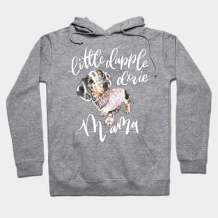 Dapple Doxie Mama, Black in Pink Hoodie